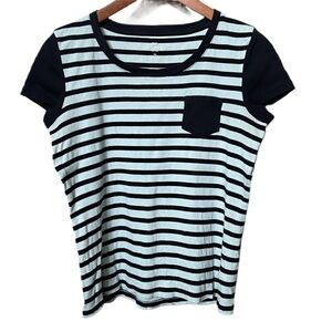 Talbots Striped Knit Top, Size Petite Medium
